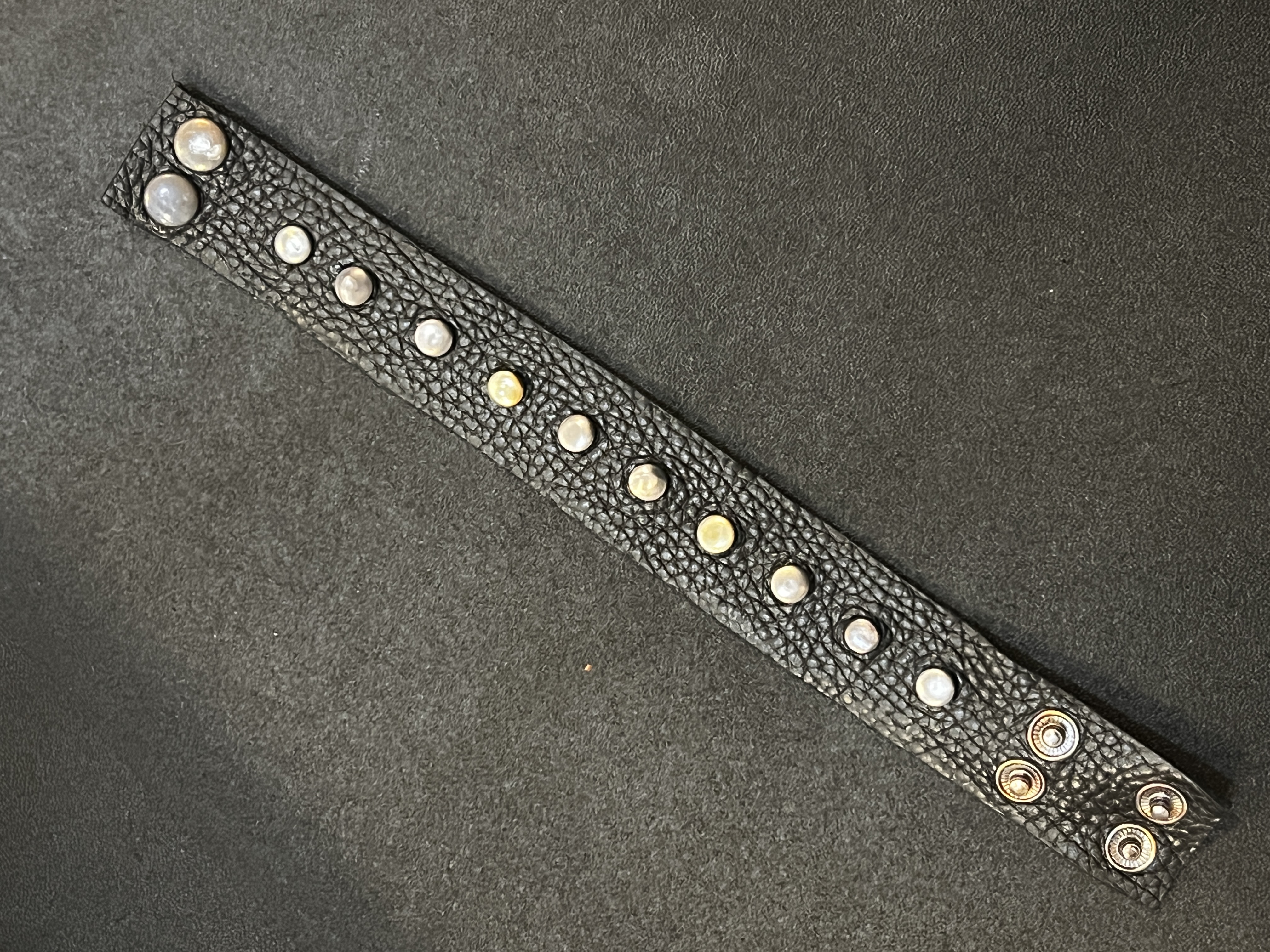 pebbled rivet cuff